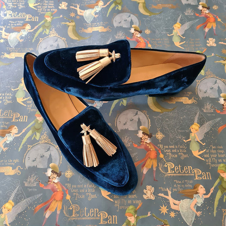 Mai™ - Retro Slipper mit Fransen