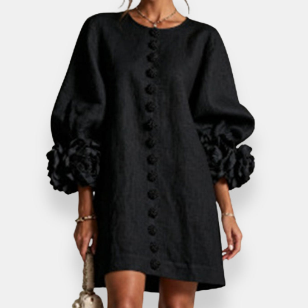 Marcelle | Blütenreliefkleid