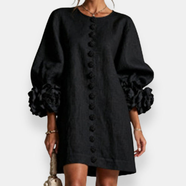 Marcelle | Blütenreliefkleid