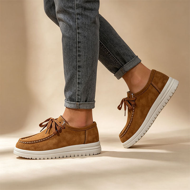 Kelly | Klassische Schnür-Plateau-Loafer