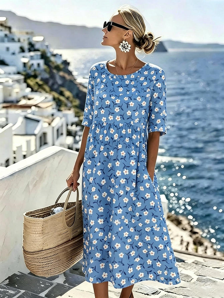 Lily™ - Elegantes Floral Midi-Kleid für den Sommer