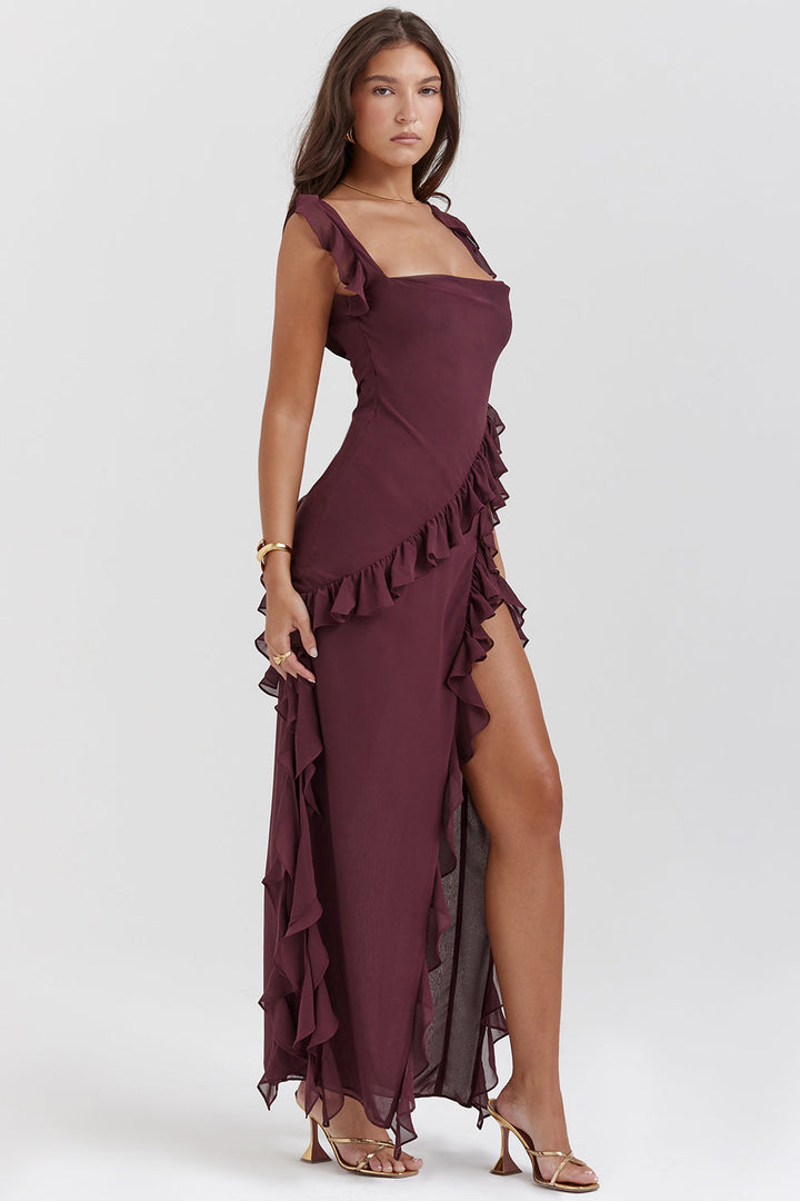 Andrea - Wunderschönes Bequemes Midi-Kleid