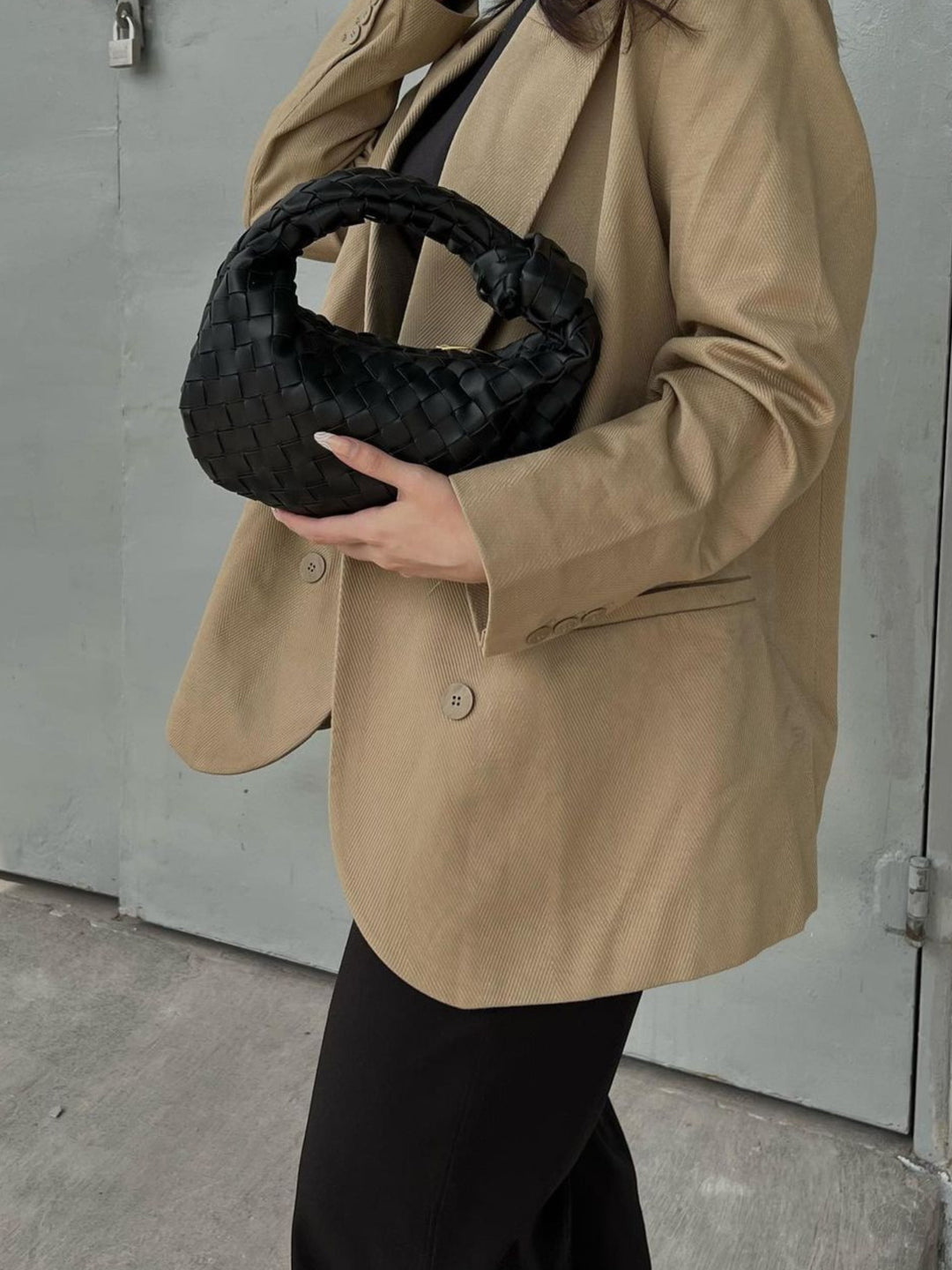 Ringelblume Geflochtene Mini-Handtasche