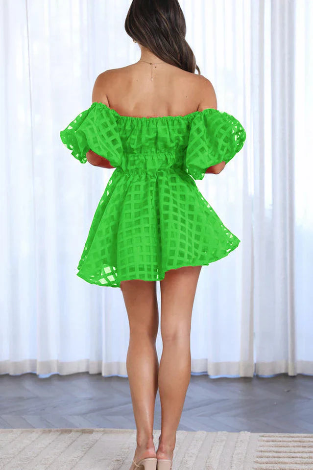 Evie - Puffärmel Mini Kleid