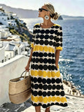 Harper™ | Retro Punkte Sommer Midi Kleid