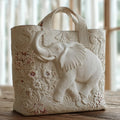 Handgefertigte Elefanten Tasche