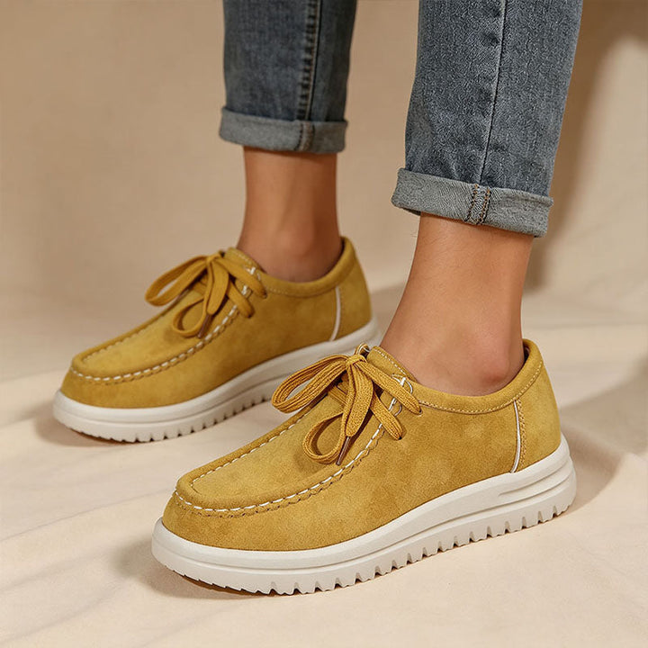 Kelly | Klassische Schnür-Plateau-Loafer