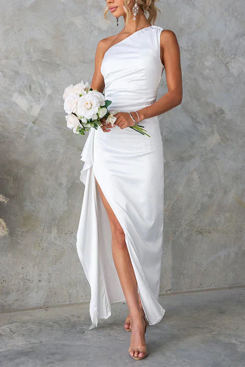 Inez - Elegantes Maxikleid mit einem Schulterträger
