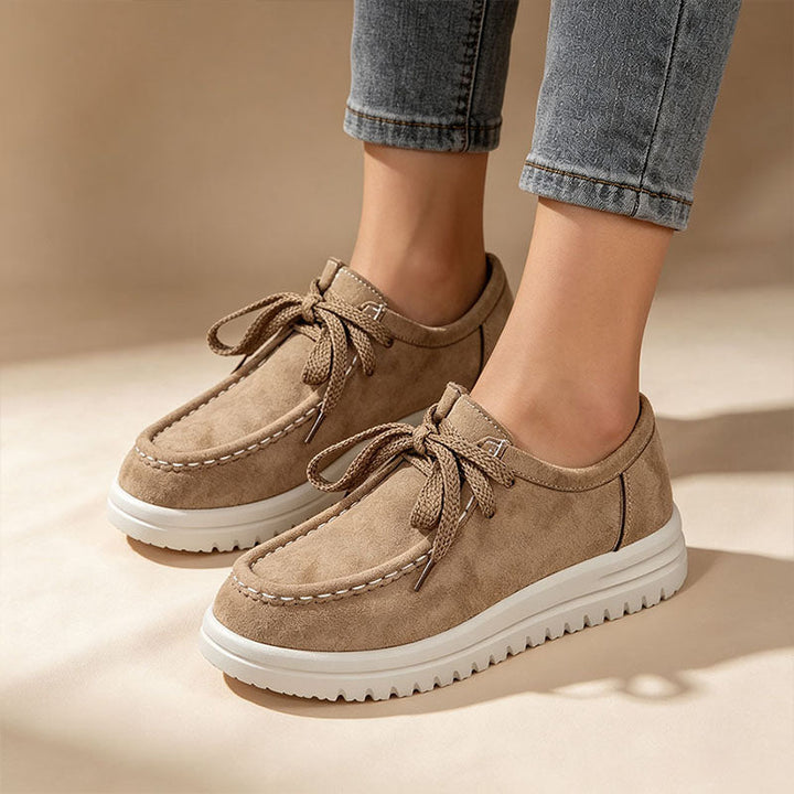 Kelly | Klassische Schnür-Plateau-Loafer