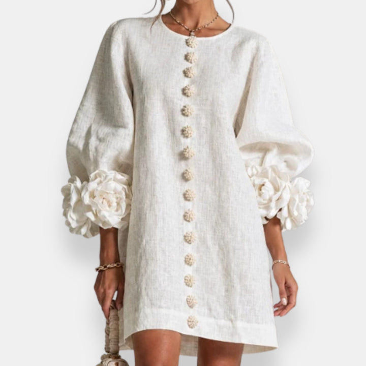 Marcelle | Blütenreliefkleid