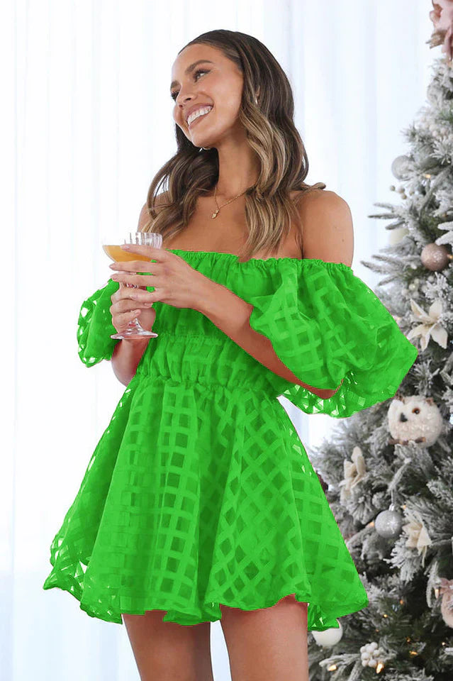 Evie - Puffärmel Mini Kleid