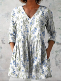 Jeanne | Lange Bluse mit V-Ausschnitt