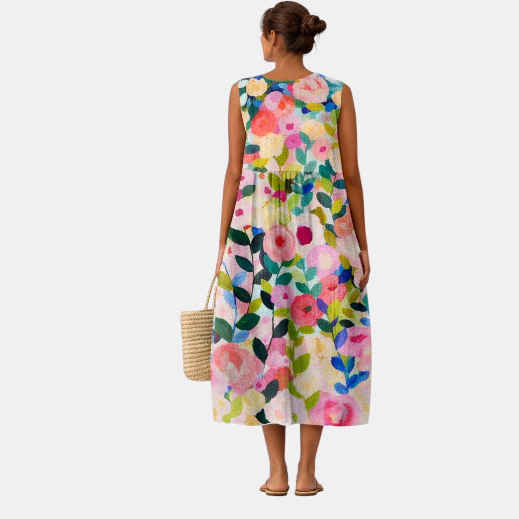 Nanna™ | Midi Alltagkleid