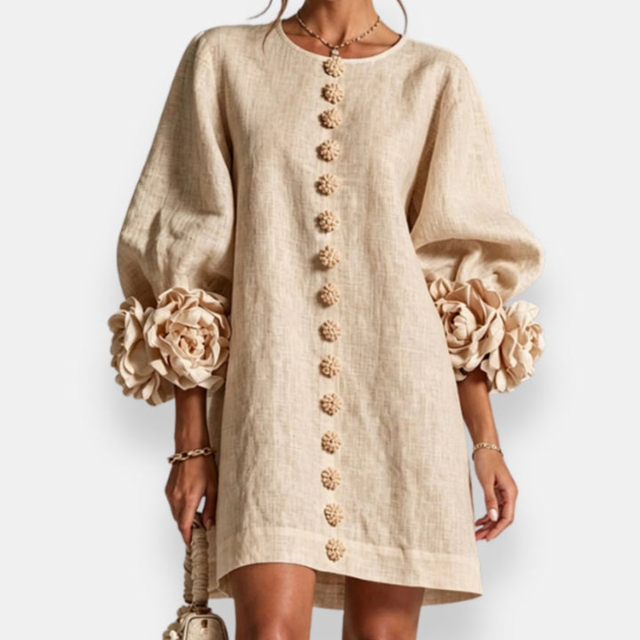 Marcelle | Blütenreliefkleid