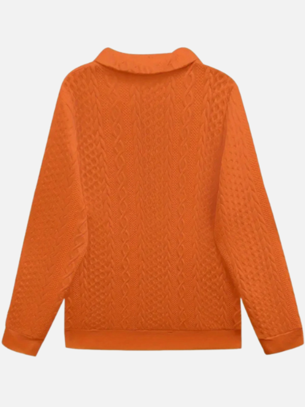 Ida | Halb-Zip Pullover im Kabelmuster