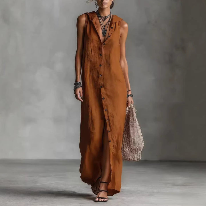 Kamila | Müheloses ärmelloses Maxikleid