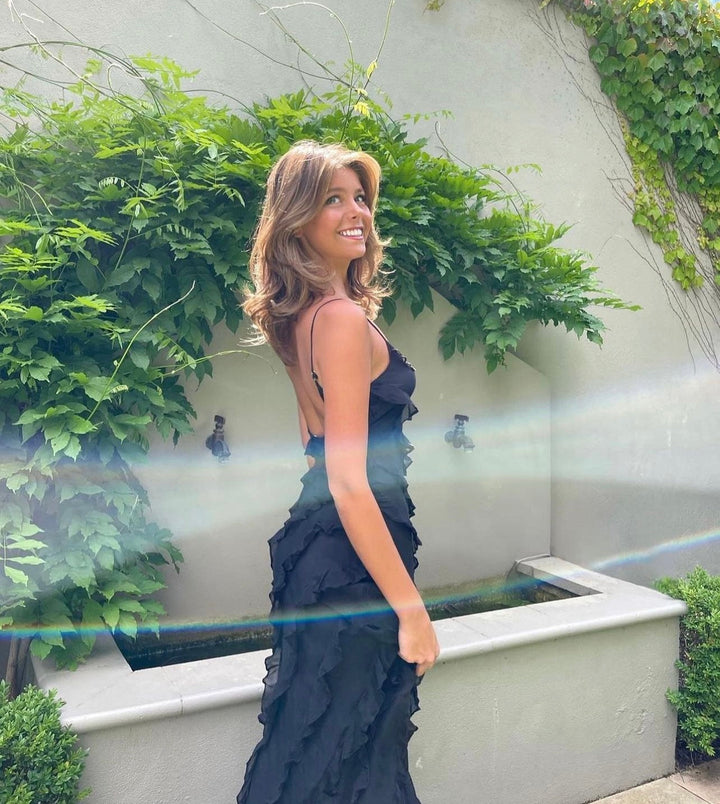 Zara - Rüschens Maxi-Kleid