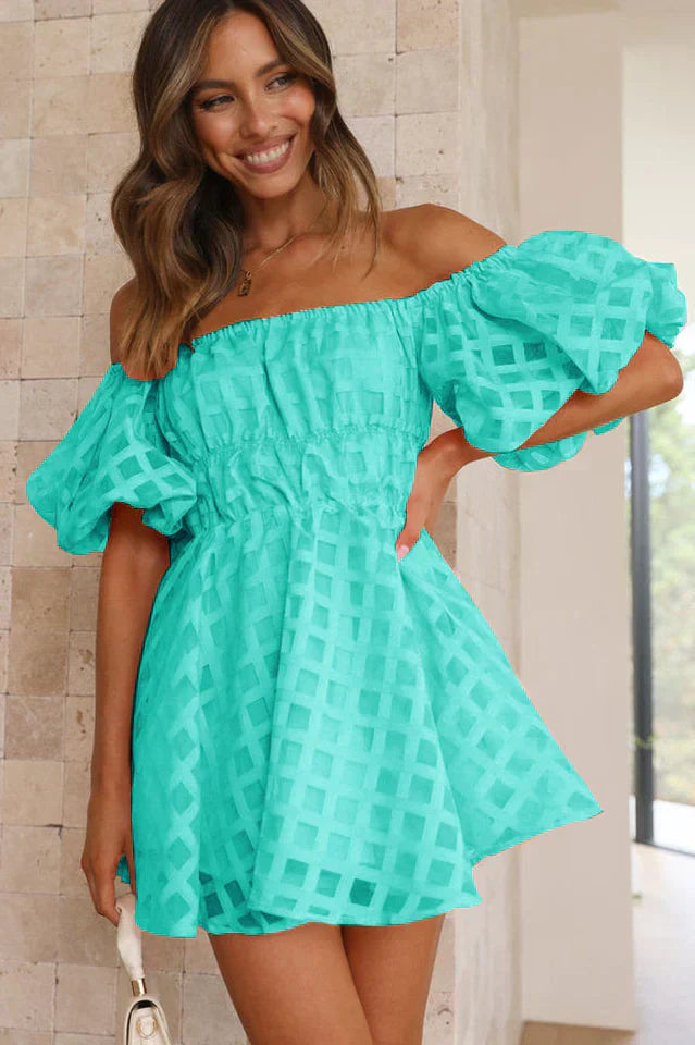 Evie - Puffärmel Mini Kleid