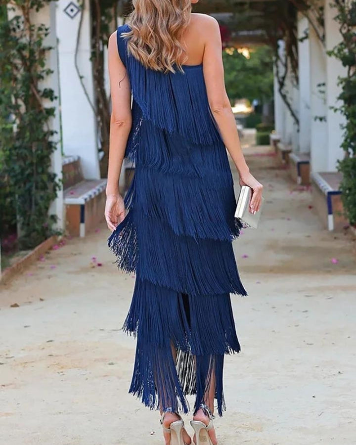 Lauren - Maxikleid mit Fransen