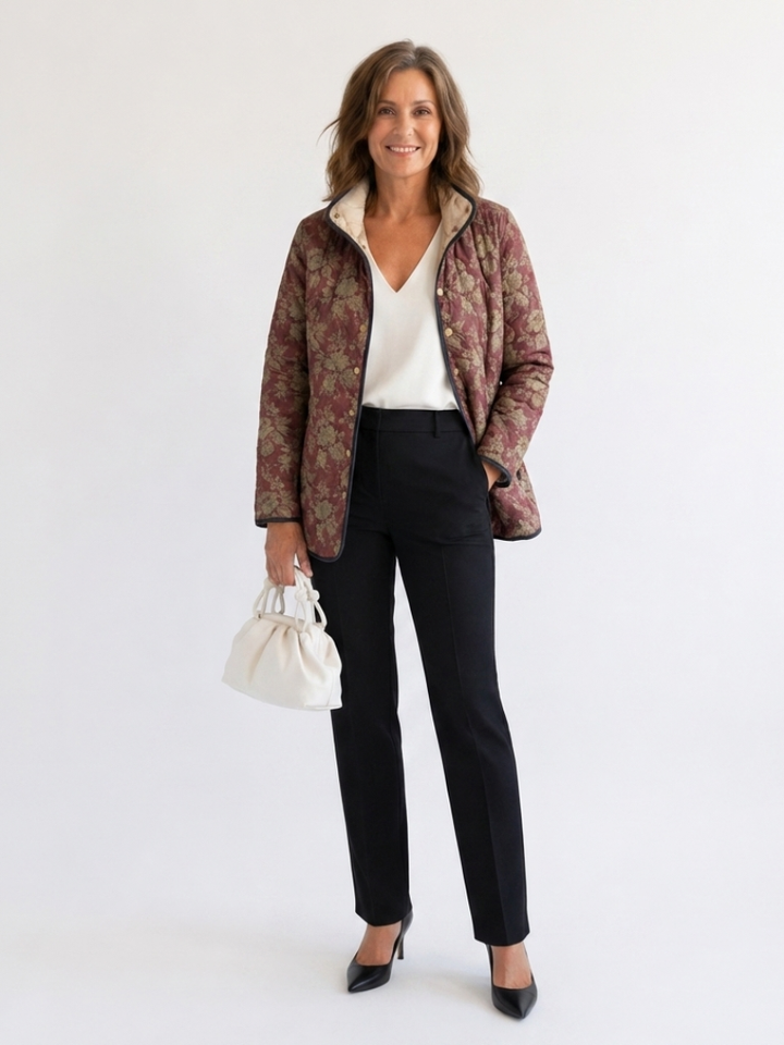 Valcor | Steppjacke Damast Pflaume Sophie