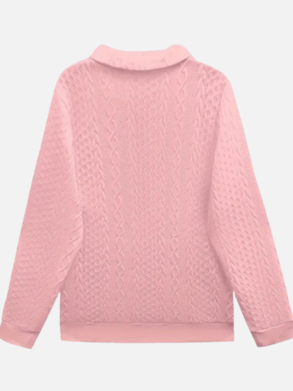 Ida | Halb-Zip Pullover im Kabelmuster