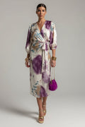 Mora - Elegantes V-Ausschnitt Kleid