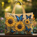 Handgefertigte Tasche mit Sonnenblumen