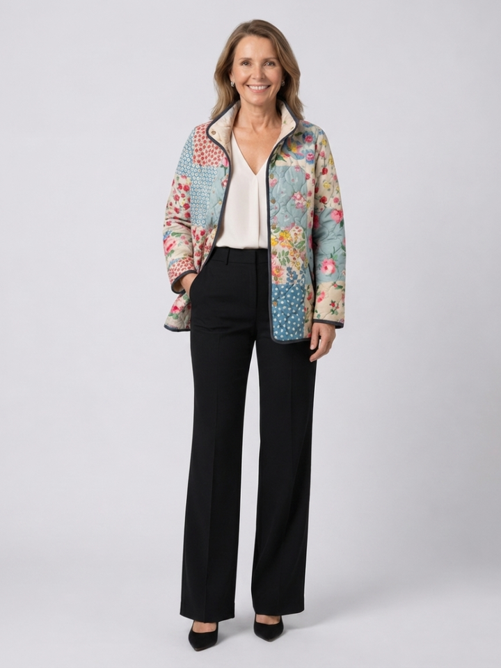 Valcor | Steppjacke Patchwork Blüten Chloé
