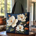 Handgefertigte Tasche mit Magnolie