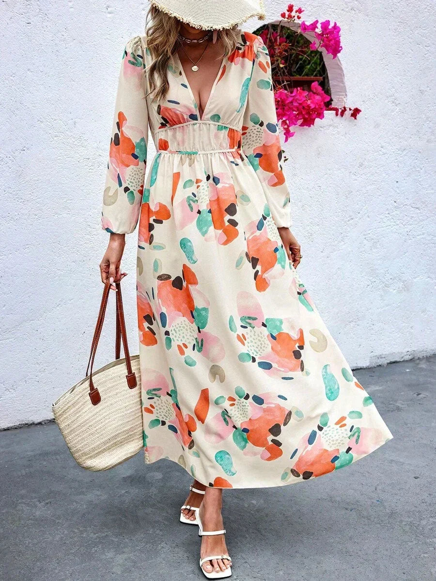 Elise - Florales Charme Maxikleid