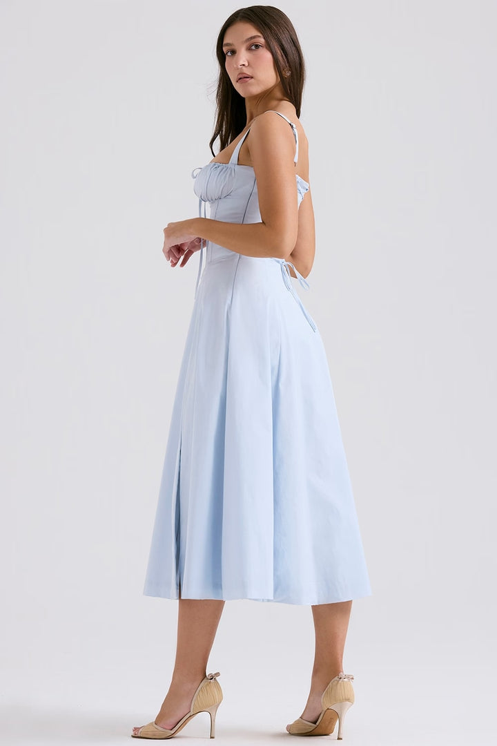 AURORA - KORSAGET MIDI-KLEID