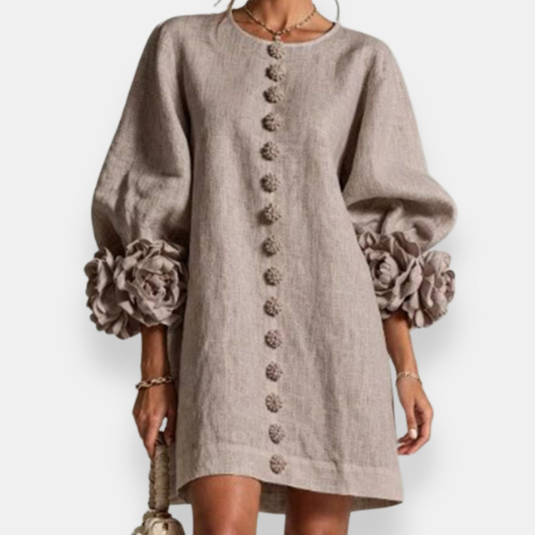 Marcelle | Blütenreliefkleid