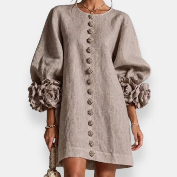 Marcelle | Blütenreliefkleid