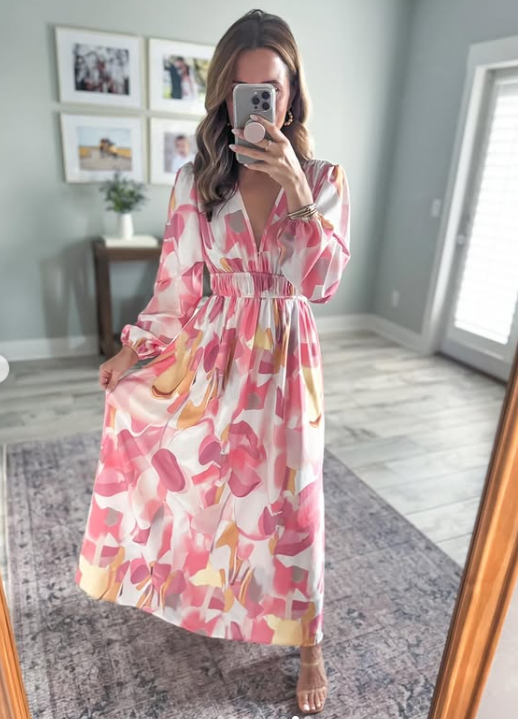 Elise - Florales Charme Maxikleid
