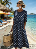 Nadia™ | Küsten-Eleganz Midi-Kleid