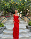 Zara - Rüschens Maxi-Kleid