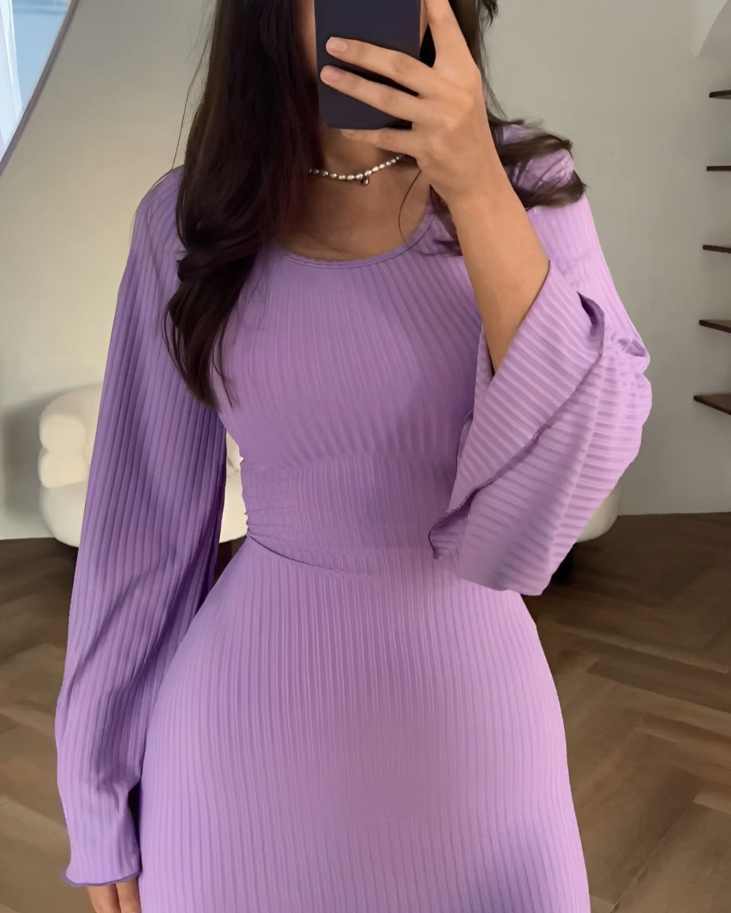 Aiah - Elegantes Strick-Maxikleid