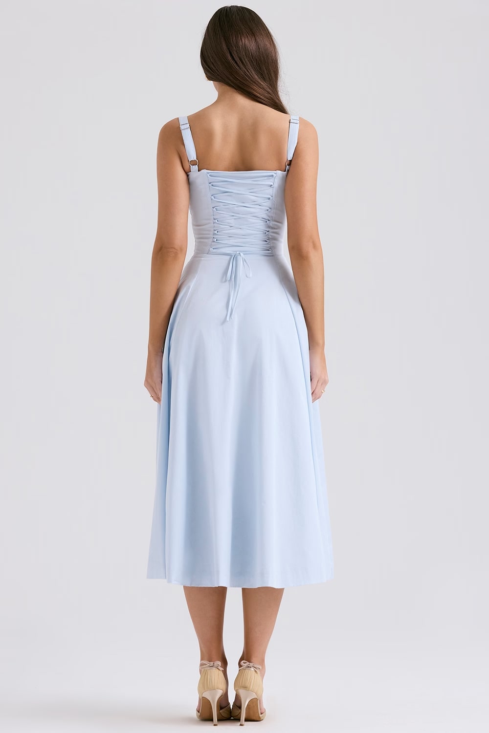 AURORA - KORSAGET MIDI-KLEID
