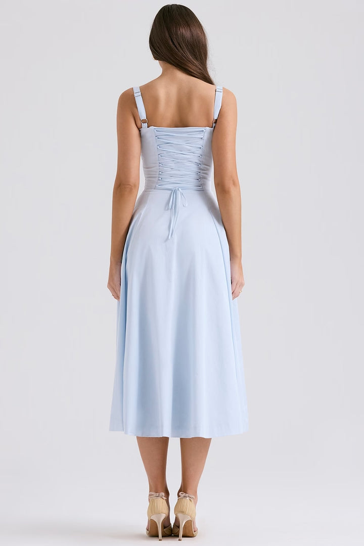 AURORA - KORSAGET MIDI-KLEID