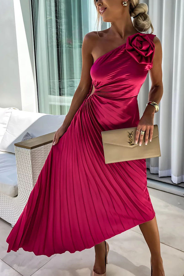 Lizbeth - Blumenschulter Maxikleid