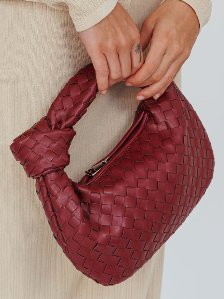 Ringelblume Geflochtene Mini-Handtasche