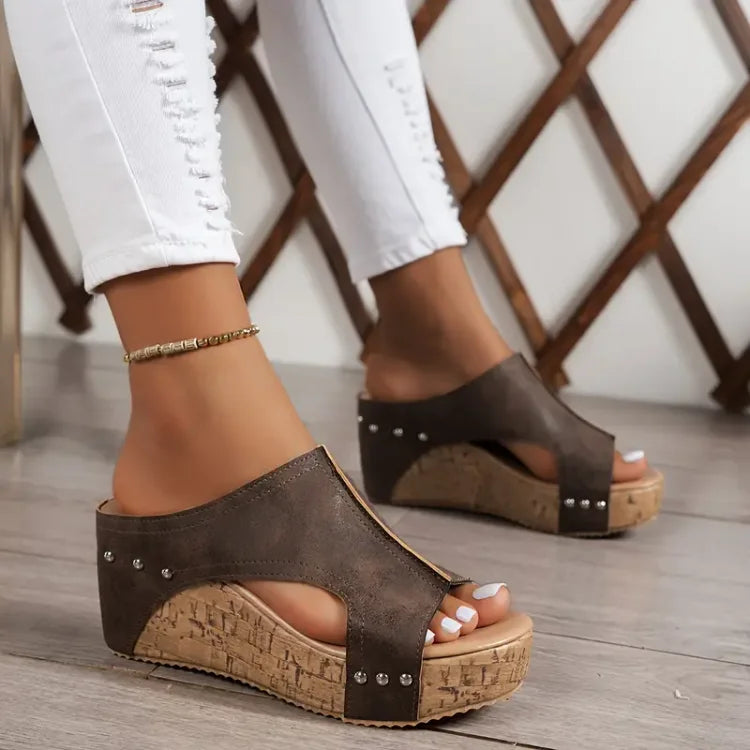 Melissa | Wedge-Sandalen mit Fußgewölbeunterstützung
