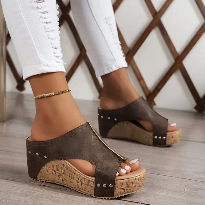 Melissa | Wedge-Sandalen mit Fußgewölbeunterstützung