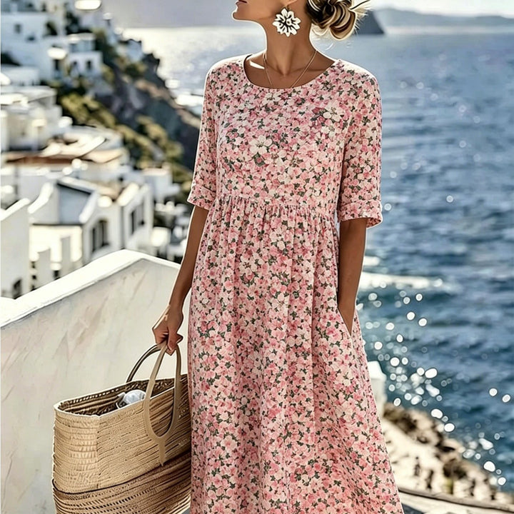 Charlotte™ - Elegantes florales Sommer-Midi-Kleid