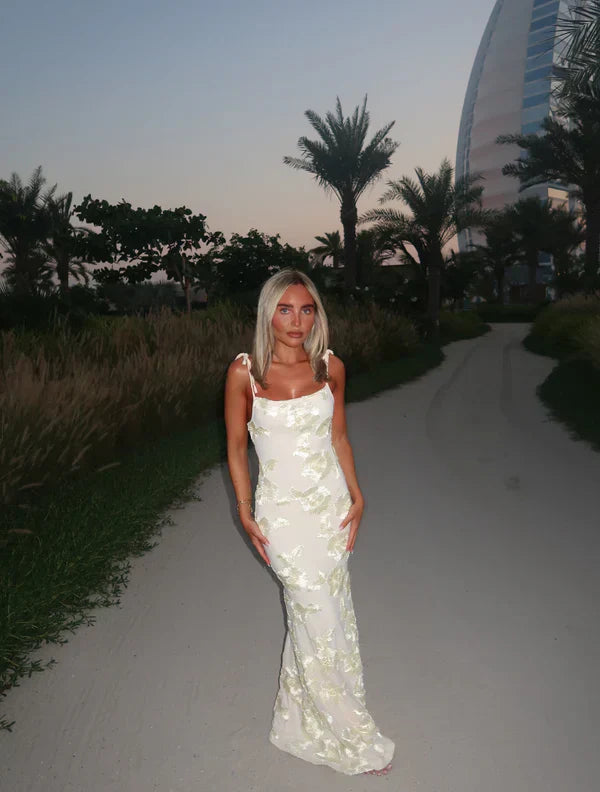 LILY - Floral Maxi-Kleid mit verstellbaren Trägern