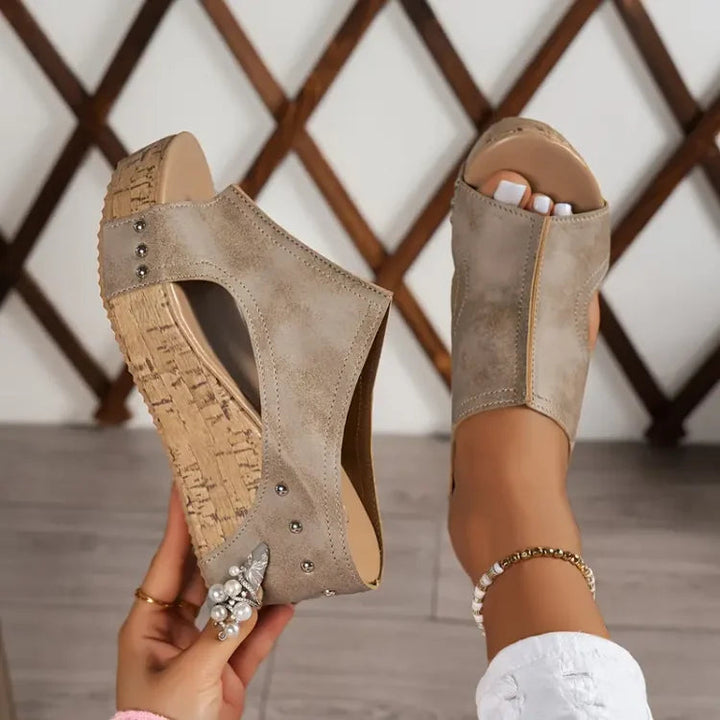 Melissa | Wedge-Sandalen mit Fußgewölbeunterstützung