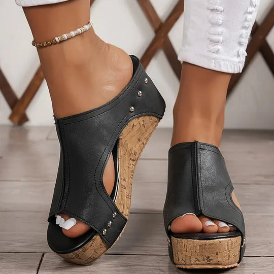 Melissa | Wedge-Sandalen mit Fußgewölbeunterstützung