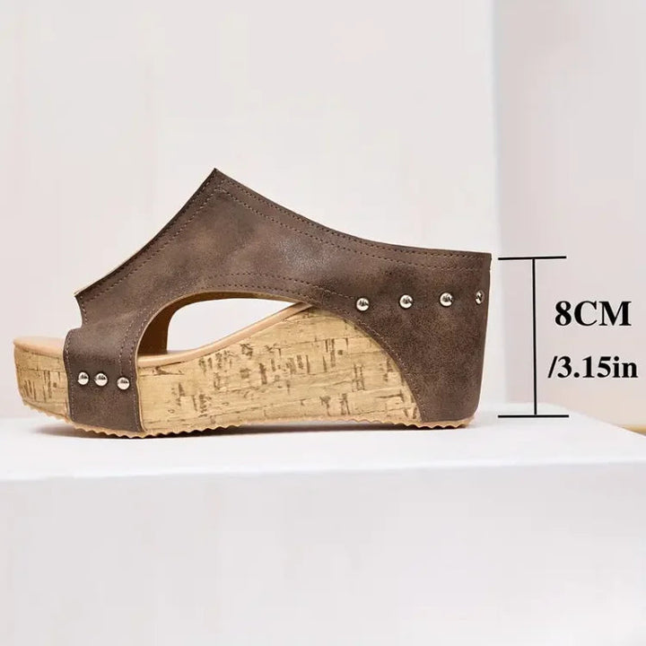 Melissa | Wedge-Sandalen mit Fußgewölbeunterstützung