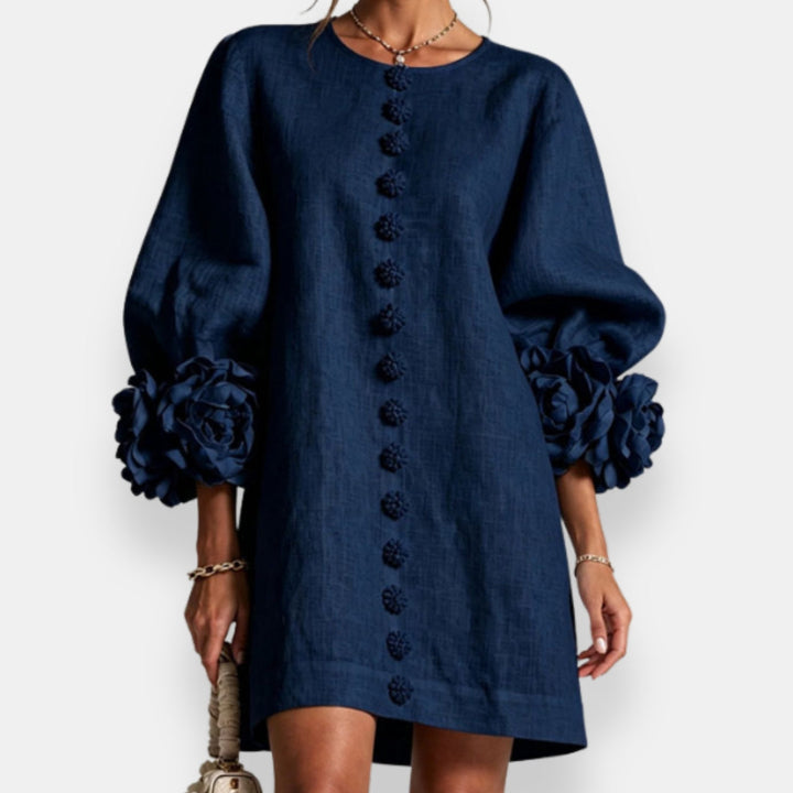 Marcelle | Blütenreliefkleid