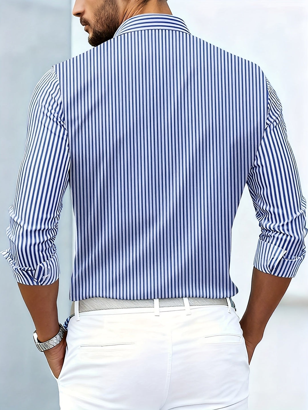 Emerson | Vintage Streifen Langarmhemd